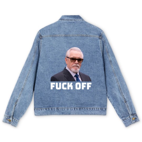Discover Logan Roy F**k off Men's Denim Jackets | Succession | Waystar Royco | Logan Roy | Succession Men's Denim Jackets
