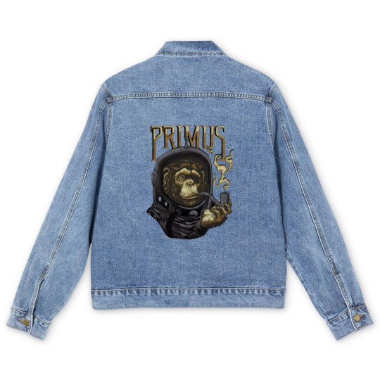 Discover Primus Monkey Metal Rock Band Vox Vintage Men's Denim Jackets