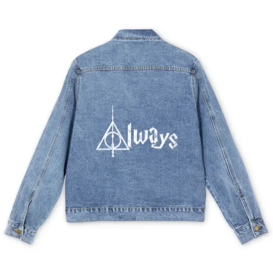 Discover Always with Deathly Hallows Symbols | Geekdom Men's Denim Jackets