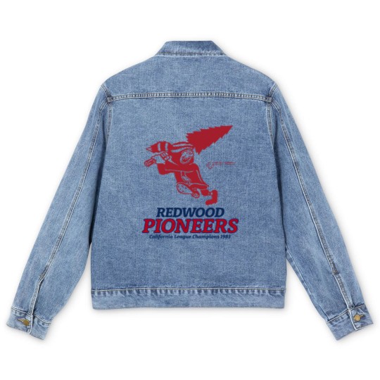 Discover Defunct Redwood Pioneers Baseball 1983 - California - Men's Denim Jackets