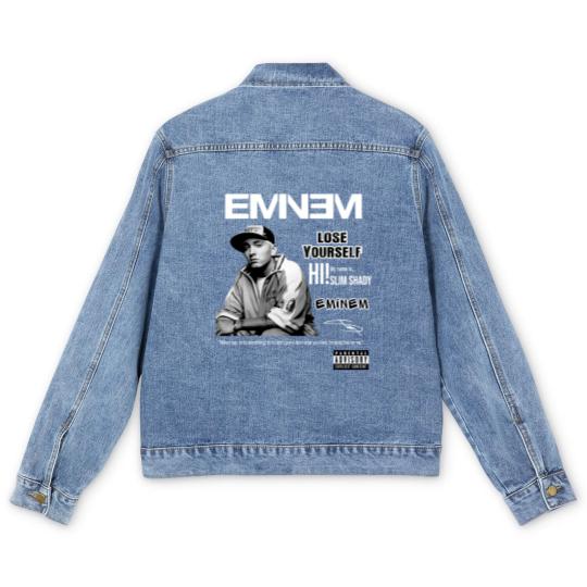 Discover EMINEM Men's Denim Jackets Black (unisex)
