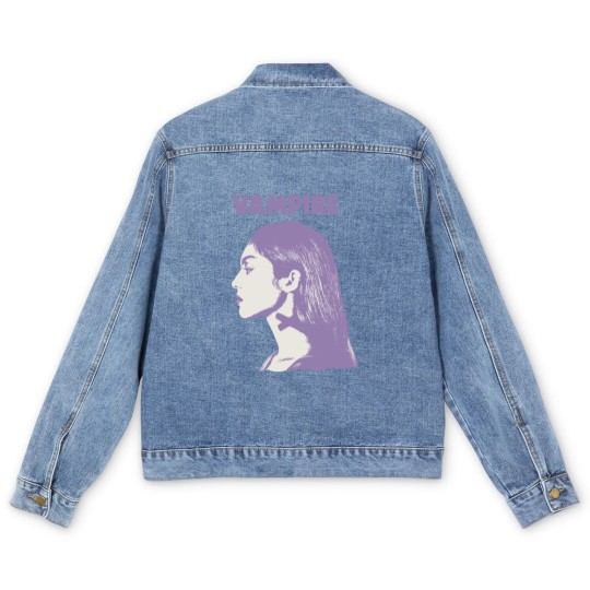 Discover Vampire Olivia Rodrigo Men's Denim Jackets, Olivia Rodrigo Vampire Merch Men's Denim Jackets