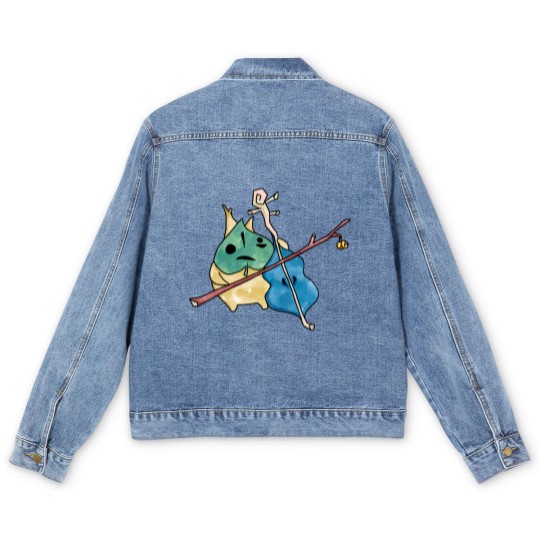 Discover Watercolor Windwaker Men's Denim Jackets