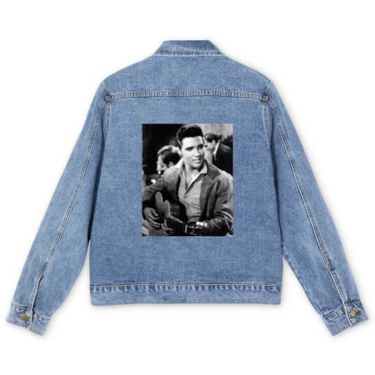 Discover Elvis Presley King of Rock and Roll Vintage Men's Denim Jackets