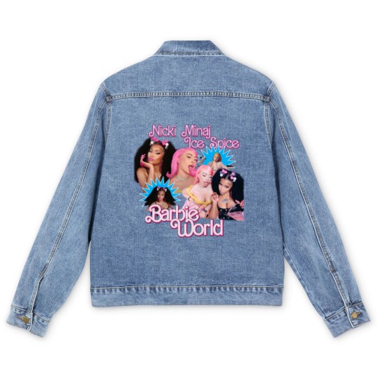 Discover Nicki Minaj x Ice Spice Barbie World Vintage Men's Denim Jackets