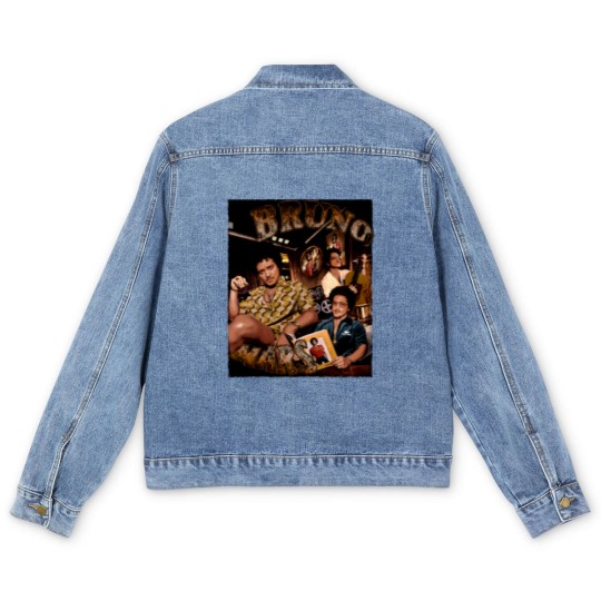 Discover Vintage Bruno Mars 90s Men's Denim Jackets, Bruno Mars Bootleg Men's Denim Jackets
