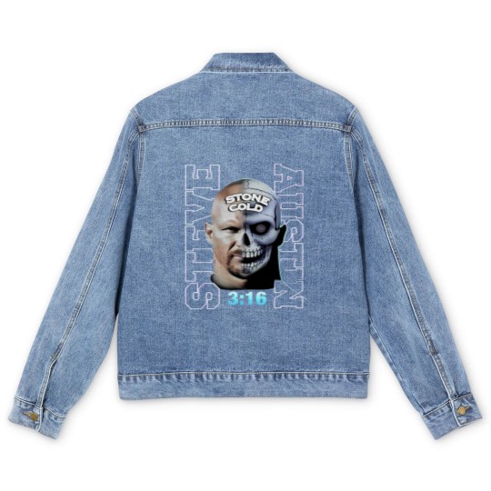 Discover Stone Cold Steve Austin Vintage 90s Bootleg Style Men's Denim Jackets, Stone Cold Steve Austin Men's Denim Jackets