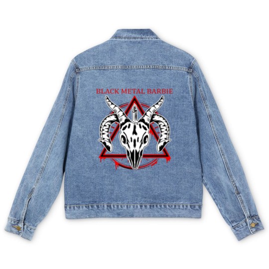 Discover Black Metal Barbie - Black Metal - Men's Denim Jackets
