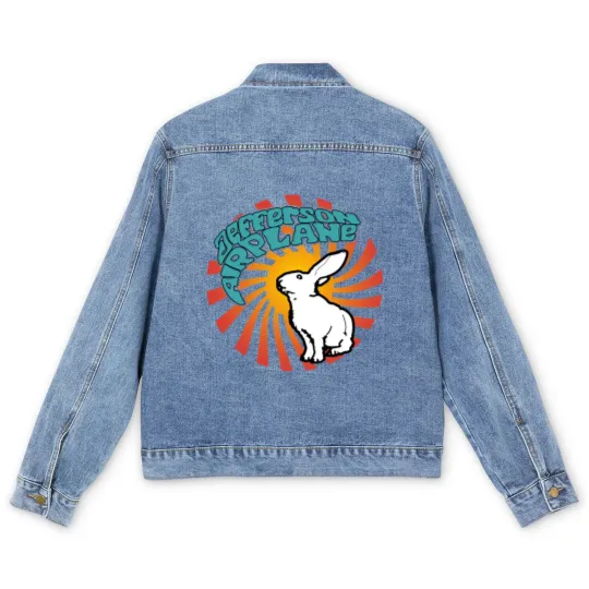 Discover Jefferson Airplane White Rabbit Men's Denim Jackets