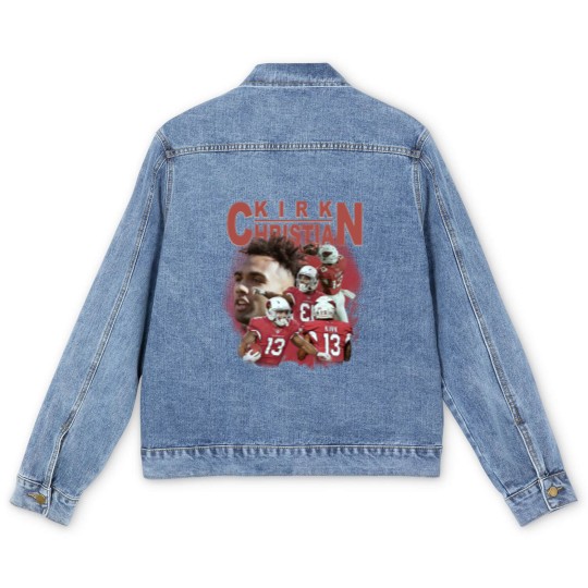 Discover Christian Kirk Men's Denim Jackets Graphic Sport Men's Denim Jackets Player Men's Denim Jackets