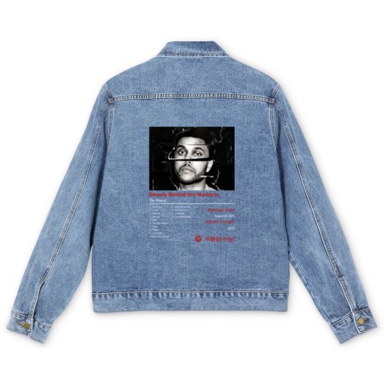 Discover Weeknds Beauty Behind the Madness Album Men's Denim Jackets, Weeknds Retro Vintage