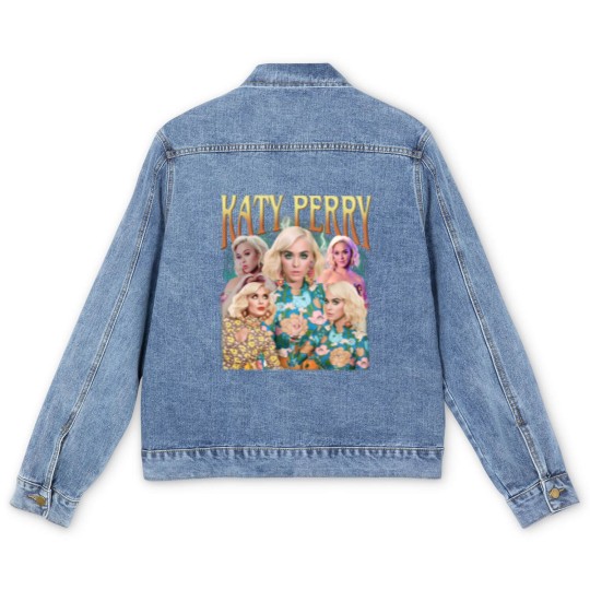 Discover Katy Perry Music Men's Denim Jackets, Katy Perry Vintage Retro 90s Style, Katy Perry 2023 Gift For Fan