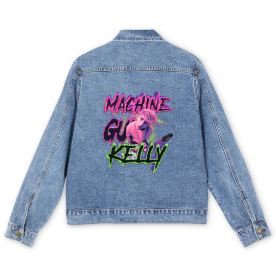 Discover MGK Men's Denim Jackets, MGK Merch Men's Denim Jackets, Machine Gunn Kelly Fan gift, Rap Men's Denim Jackets,