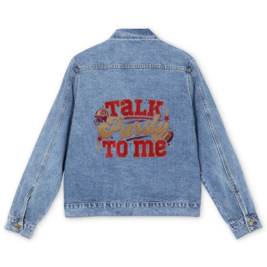 Discover Talk Purdy To Me Men's Denim Jackets, San Francisco Football Men's Denim Jackets