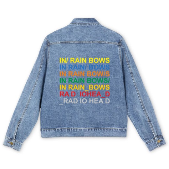 Discover beautiful in rainbows RADIOHEADs Men's Denim Jackets