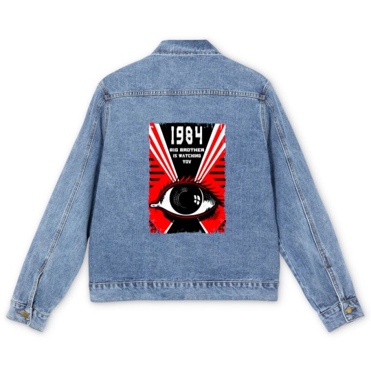 Discover 1984 V10 (Orwell) Poster Men Men's Denim Jackets