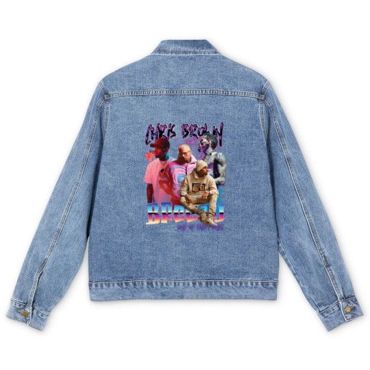 Discover New Chris Brown Breezy Men's Denim Jackets One Of Them Ones Tour Men's Denim Jackets