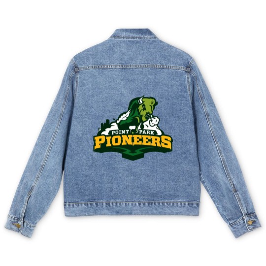 Discover Point Park Pioneers College Sport Team Men's Denim Jackets