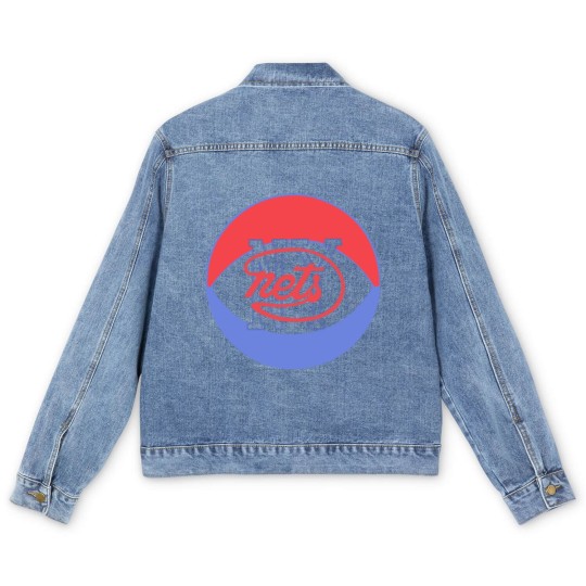 Discover ny nets ABA vintage basketball Men's Denim Jackets