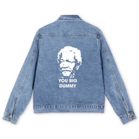 Discover You big dummy sanford and son gifr art vintage retro Men's Denim Jackets