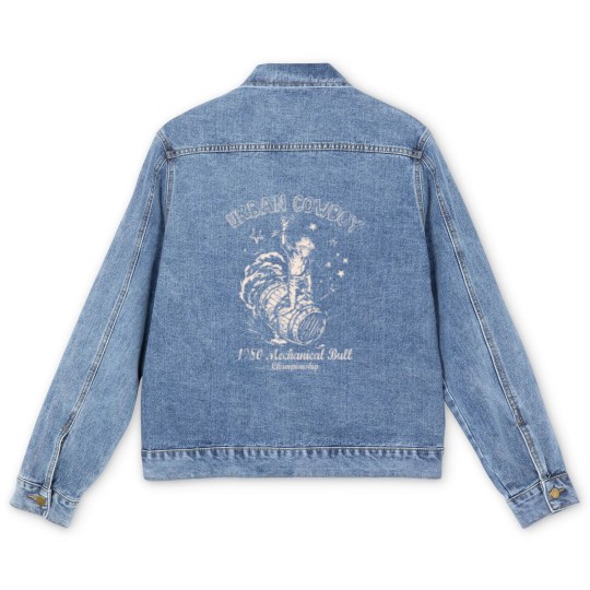 Discover Urban Cowboy 1980's Mechanical Bull Vintage 80's Men's Denim Jackets