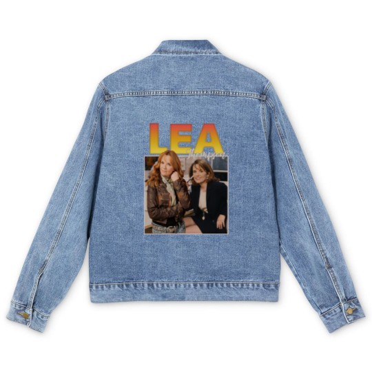 Discover Lea Thompson Men's Denim Jackets Men's Denim Jackets Unisex Cotton Vintage 90's Graphic Men's Denim Jackets Unisex Crewneck Men's Denim Jackets