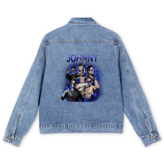 Discover Johnny Cage Mortal Kombat 1 90s Men's Denim Jackets, Bootleg Movie Fighting Games Vintage Y2K Men's Denim Jackets