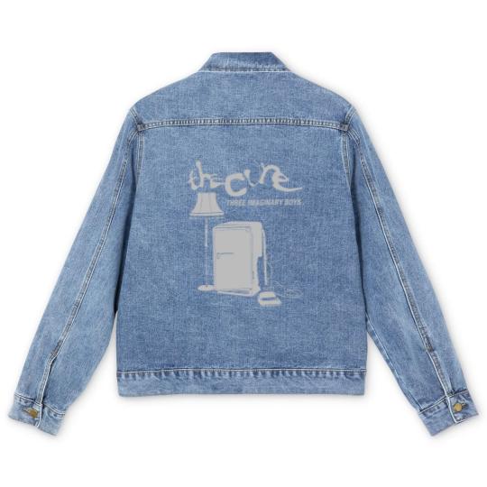 Discover The Cure three imaginary boys Men's Denim Jackets, The Cure Men's Denim Jackets, country music The Cure band Men's Denim Jackets