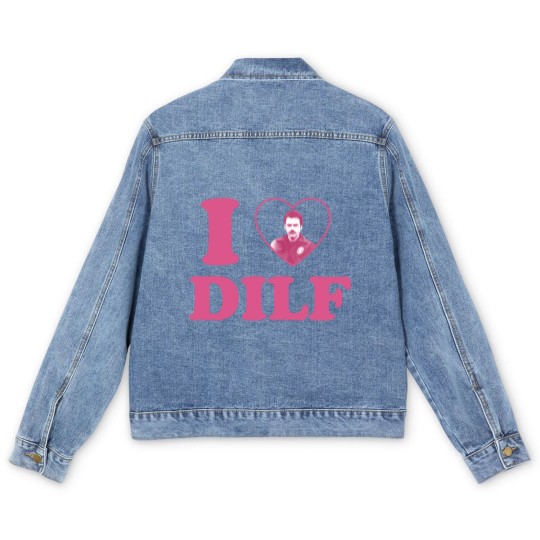 Discover I love DILF Charlie Swan Men's Denim Jackets