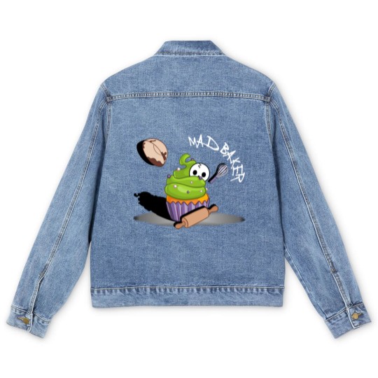 Discover Mad Baker - Kawaii Cute Cupcake Men's Denim Jackets