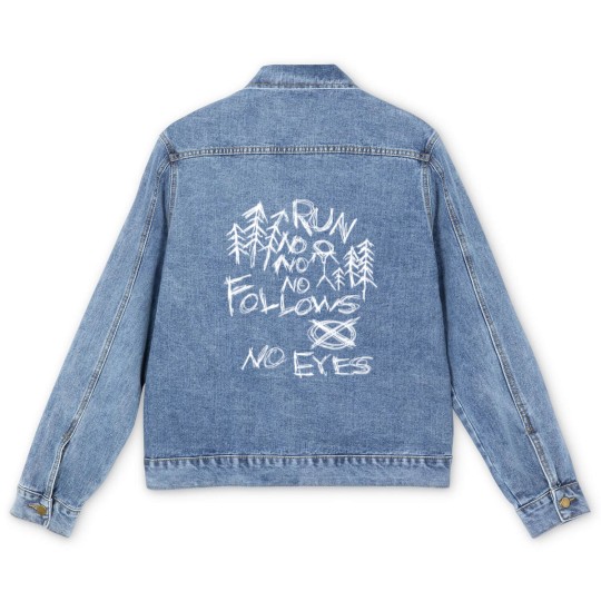 Discover Black Slenderman Men's Denim Jackets Men's Denim Jackets