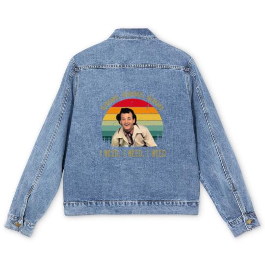 Discover Gimme Gimme Gimme I Need I Need bil mur What About Bob Men's Denim Jackets