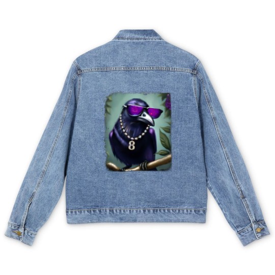 Discover Lamar Jackson Vintage Men's Denim Jackets, Lamar Jackson Ravens Football Men's Denim Jackets - Lamar Jackson Men's Denim Jackets