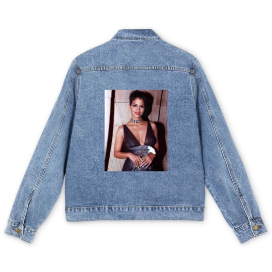 Discover Halle Berry Men's Denim Jackets / BAPS Vintage Men's Denim Jackets / Aesthetic Premium Unisex Men's Denim Jackets