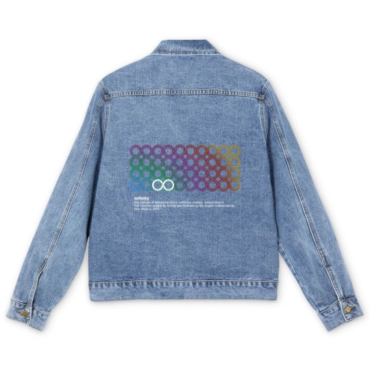 Discover Infinity math symbol Men's Denim Jackets