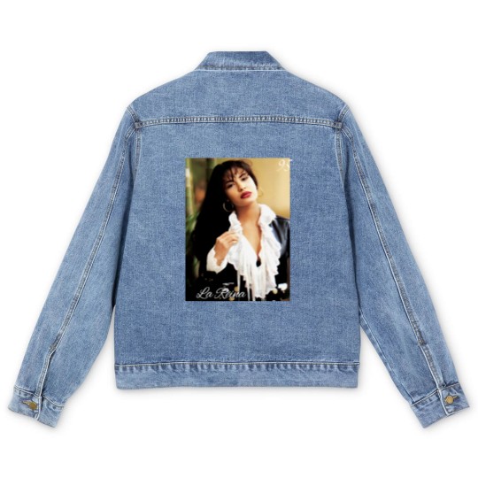 Discover Selena Men's Denim Jackets, La Reina del Tejano Men's Denim Jackets, La cantante, Selena Fan Gift