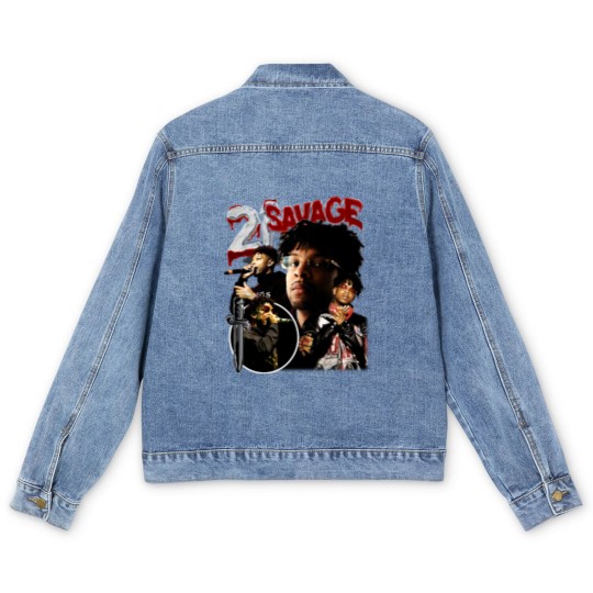 Discover Limited 21 Savage Vintage 90s Men's Denim Jackets, Gift For Woman and Man Unisex Men's Denim Jackets