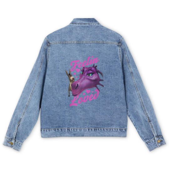 Discover Shrek Donkey Dragon Feelin Loved Men's Denim Jackets