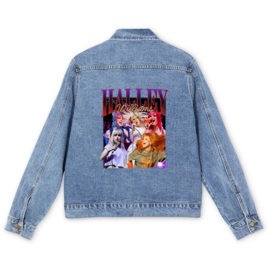 Discover Paramore Rock Band 2023 Vintage Men's Denim Jackets, HAYLEY Williams Homage Men's Denim Jackets