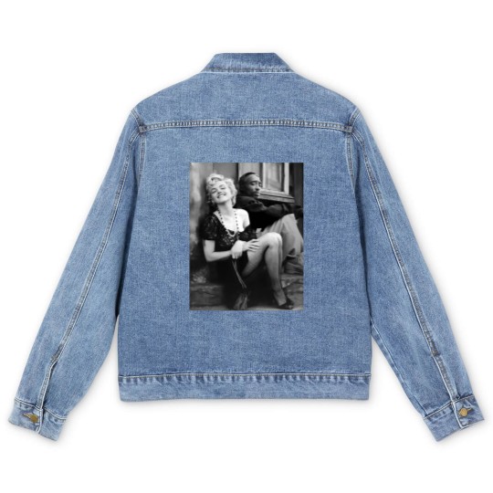 Discover Tupac Marilyn Monroe Hiphop Legend Men's Denim Jackets