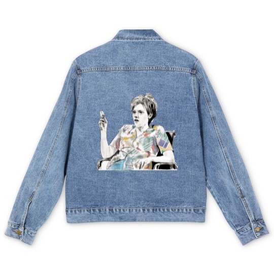 Discover MS RAFFERTY KATE MCKINNON - Graphite  Acrylic Drawing Men's Denim Jackets
