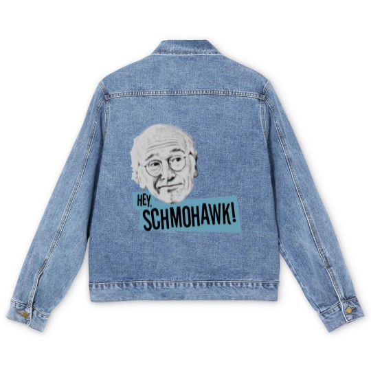 Discover Larry David Curb Your Enthusiasm "Schmohawk"funny Men's Denim Jackets