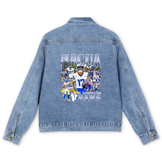 Discover Vintage 90s Graphic Style Puka Nacua Men's Denim Jackets Football Men's Denim Jackets