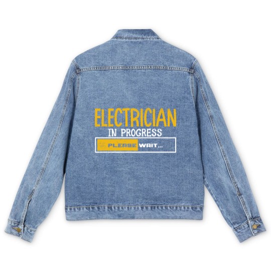Discover Electrician Apprentice Loading Journeyman Men's Denim Jackets