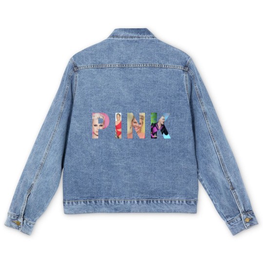 Discover Pink Men's Denim Jackets, Pink Concert Men's Denim Jackets, Pink Pink Concert