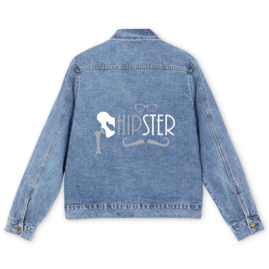 Discover Funny Hipster Hip Replacement Surgery Recovery Men's Denim Jackets