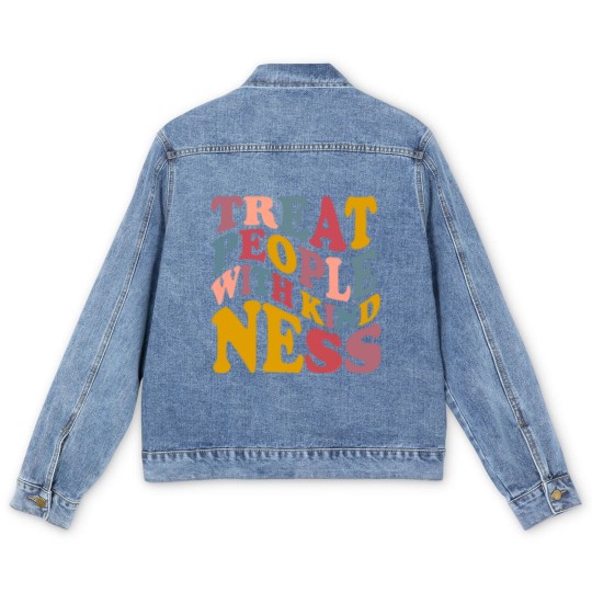 Discover Treat People With Kindness Men's Denim Jackets