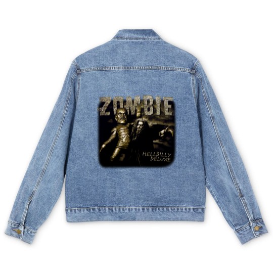 Discover Vintage Rob Zombie Men's Denim Jackets Hellbilly 1998 1999 Tour Rock Band Large
