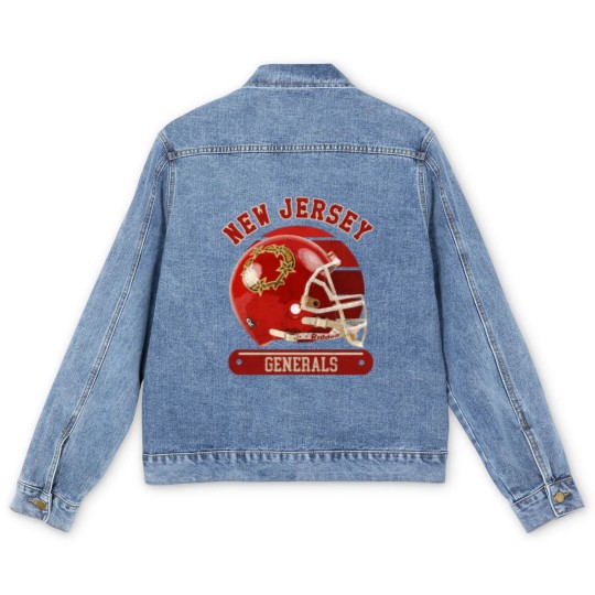 Discover New Jersey Generals Helmet - New Jersey Generals - Men's Denim Jackets