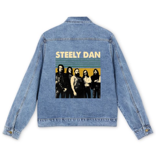 Discover Steely Dan Retro Vintage Men's Denim Jackets, Steely Dan Gift Men's Denim Jackets